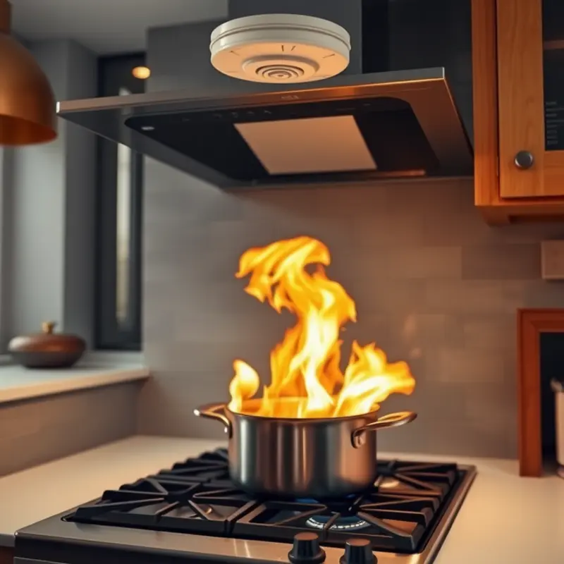 Key fire risks common in apartments, especially in kitchens.