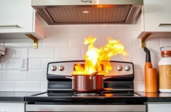 A family in a cozy apartment talking about fire safety measures.