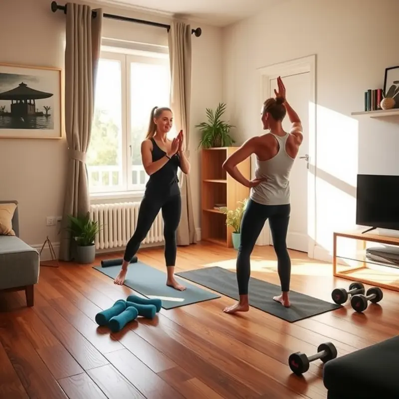 A lively living room transformed into a fun indoor games arena.