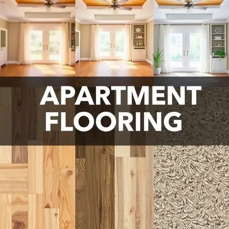 An overview of various types of common apartment flooring.