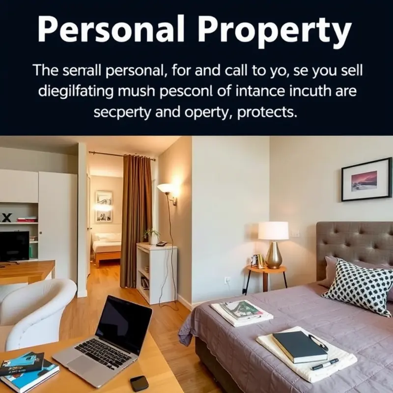 The interior of a well-decorated apartment representing personal belongings.