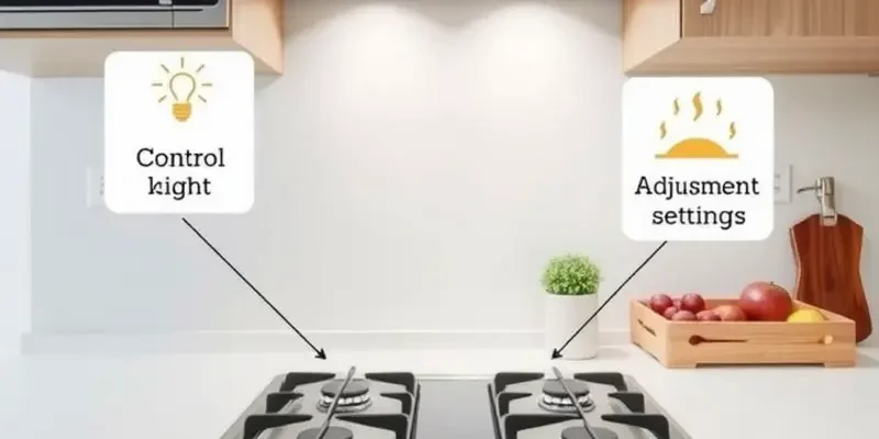 A clean and welcoming apartment kitchen with a gas stove and utensils.