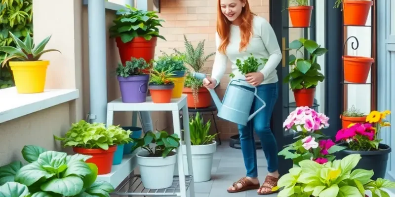 People participating in outdoor hobbies at an apartment-friendly market.
