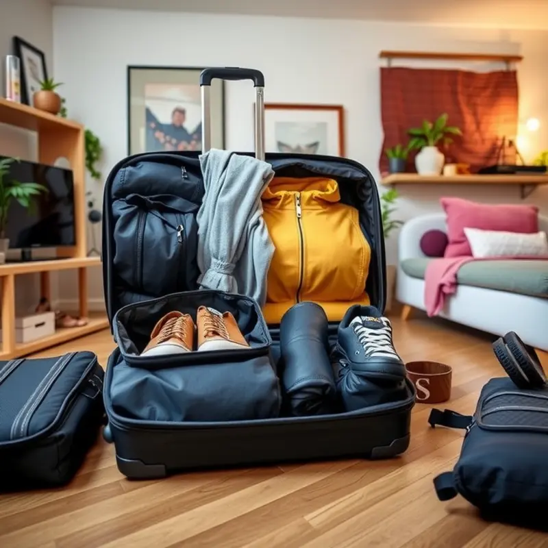 Smart packing solutions for apartment-friendly travel.