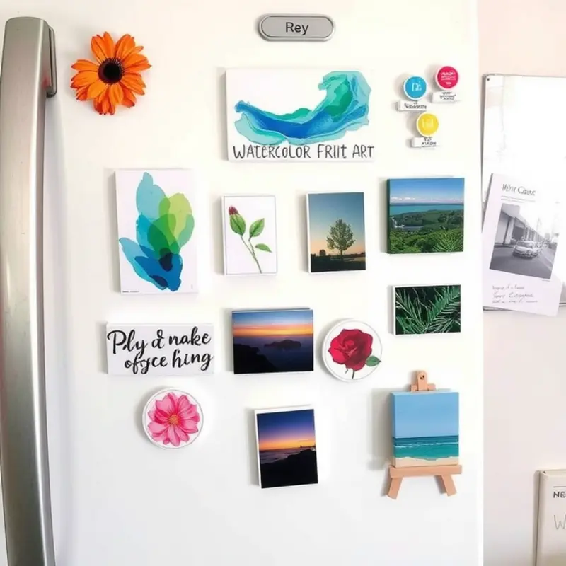 Transforming everyday objects into decorative magnets.