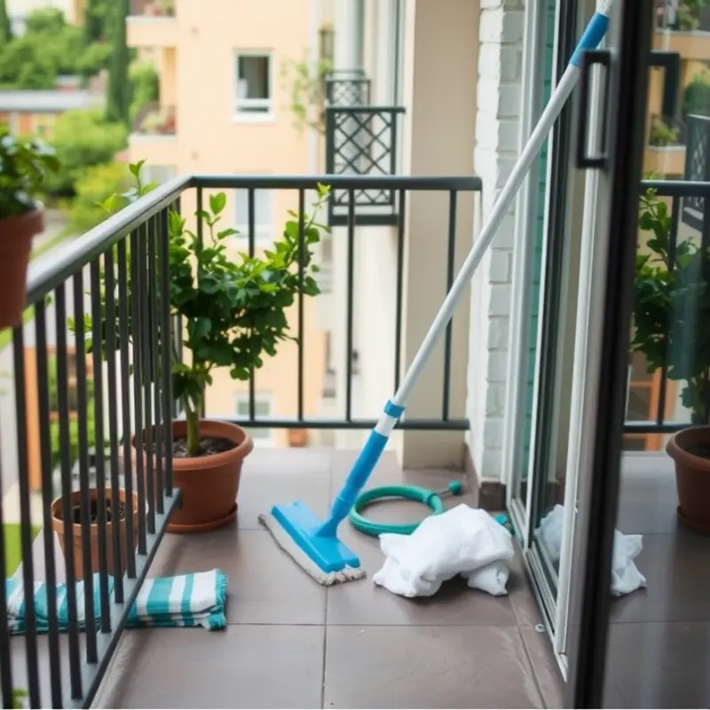 An inviting and safe balcony setup perfect for relaxation.
