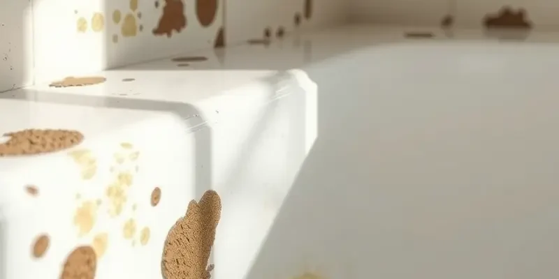 A bright, clean bathtub in a well-decorated bathroom.