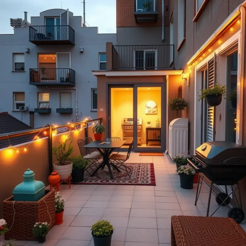 A cozy modern apartment that emphasizes comfort and convenience.