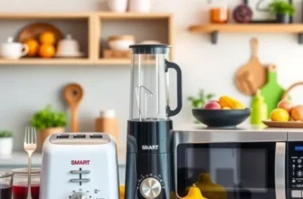 A cozy apartment adorned with various time-saving gadgets and appliances that enhance daily living.