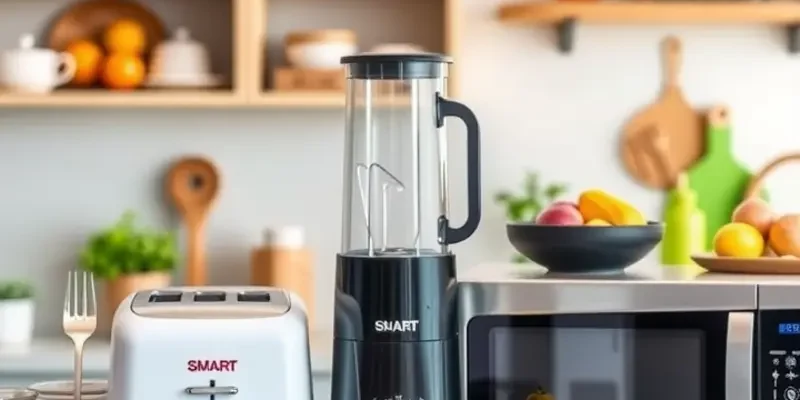 A cozy apartment adorned with various time-saving gadgets and appliances that enhance daily living.