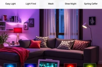 Bright and modern apartment with cozy furniture and high-tech gadgets creating a welcoming atmosphere.