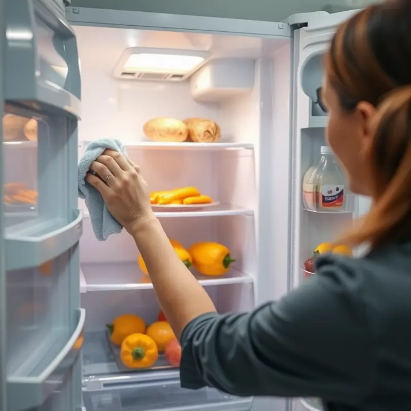 An organized refrigerator demonstrating the importance of daily maintenance.