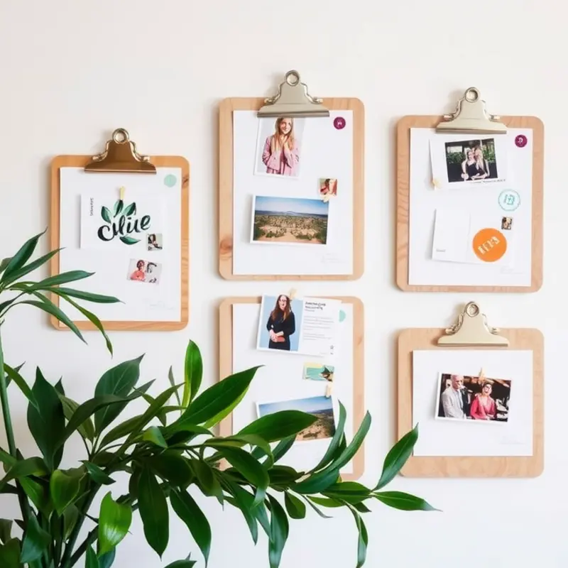 Bright and cheerful washi tape frames enhance any rental space.