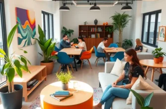 Exterior view of a co-living space showcasing modern architecture and community features.