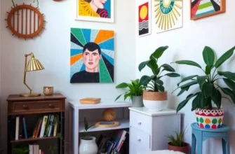 A colorful collage of people engaging in various apartment-friendly hobbies.