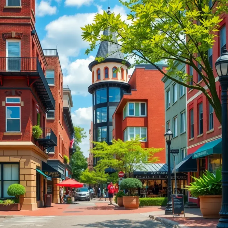 A vibrant view of diverse neighborhoods in Columbus, OH.