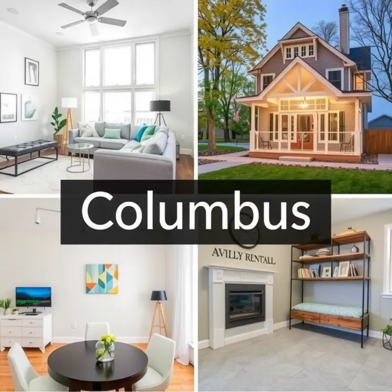 Map highlighting key neighborhoods in Columbus near Ohio State University.