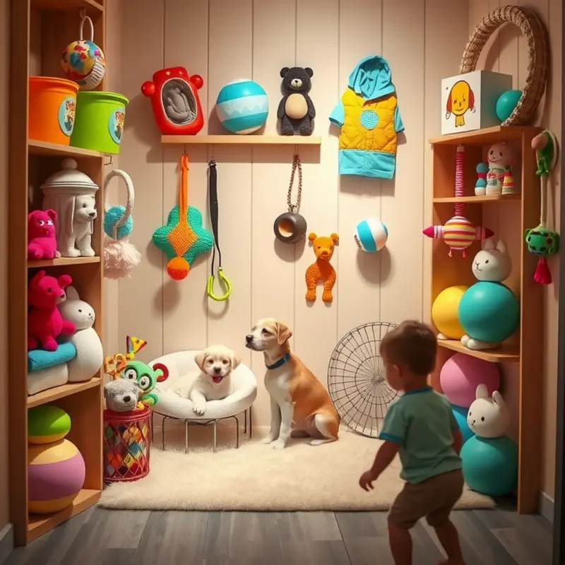 A cozy and safe pet corner designed for family living.