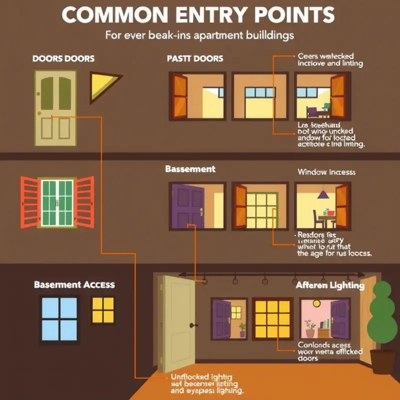Visualizing common vulnerabilities that can lead to apartment break-ins.