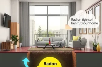 A smiling renter holding a radon test kit in a cozy apartment, reflecting proactive safety measures.