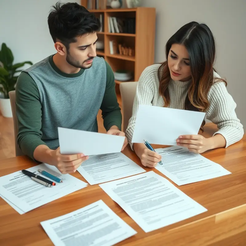 Landlord reviewing common reasons for security deposit deductions.