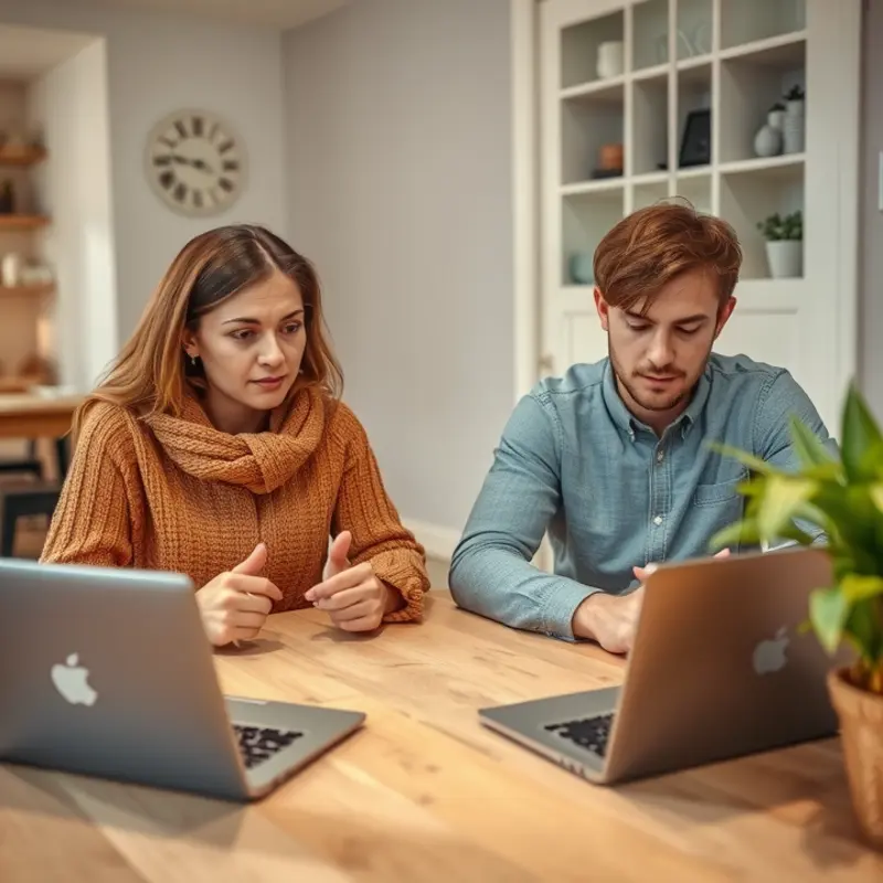 A young professional reviews their apartment lease agreement to ensure clarity on payment terms.