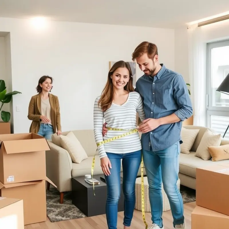 Couple planning their storage needs.