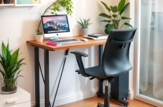 Young couple brainstorming in a cozy ergonomic office setting