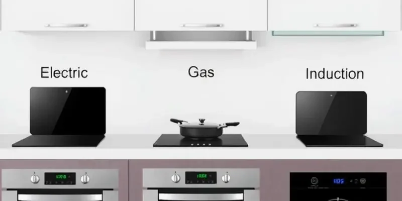 A bright and tidy apartment kitchen emphasizing a safe cooking atmosphere.