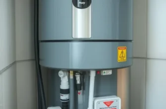 A warm apartment interior with a visible water heater, conveying safety and comfort.