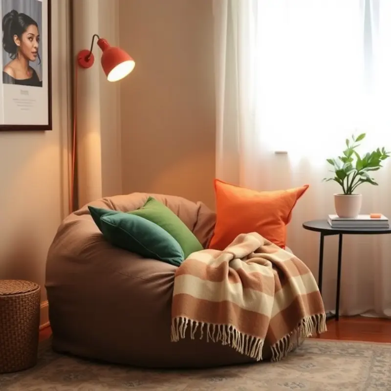 A cozy living area illustrating the perfect relaxation zone.