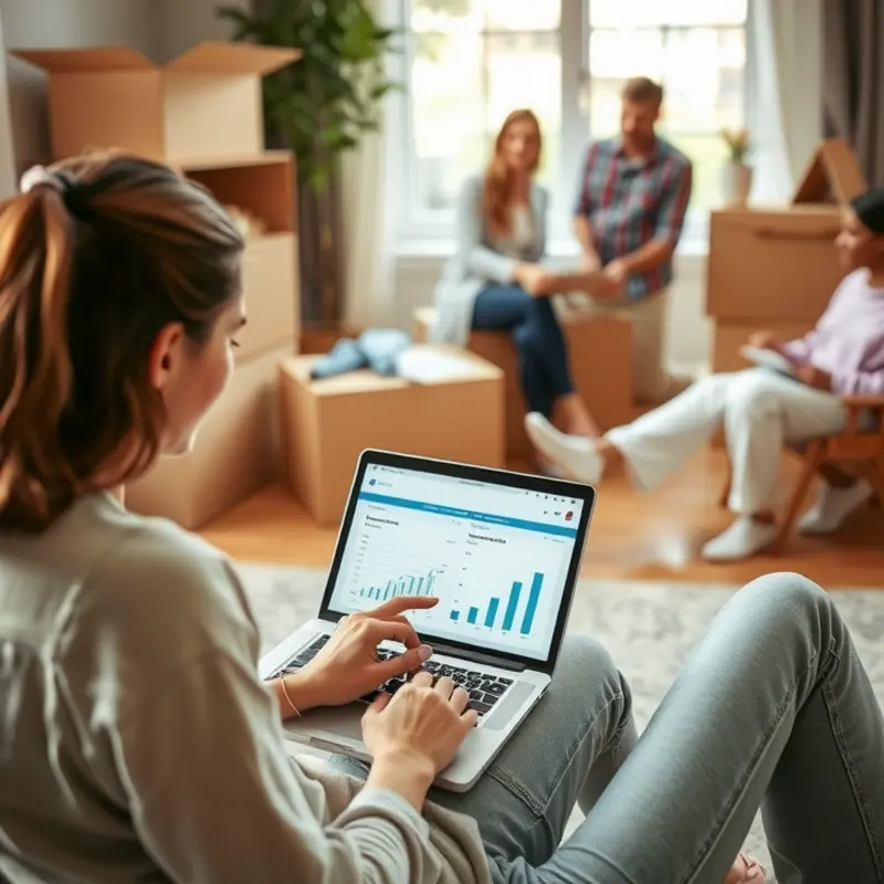 A budget breakdown of move-in costs highlighting essential expenses for first-time renters.