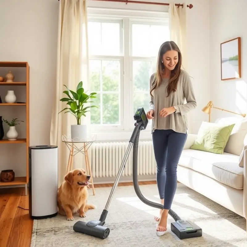 A family creates a comfortable and allergy-friendly apartment environment.