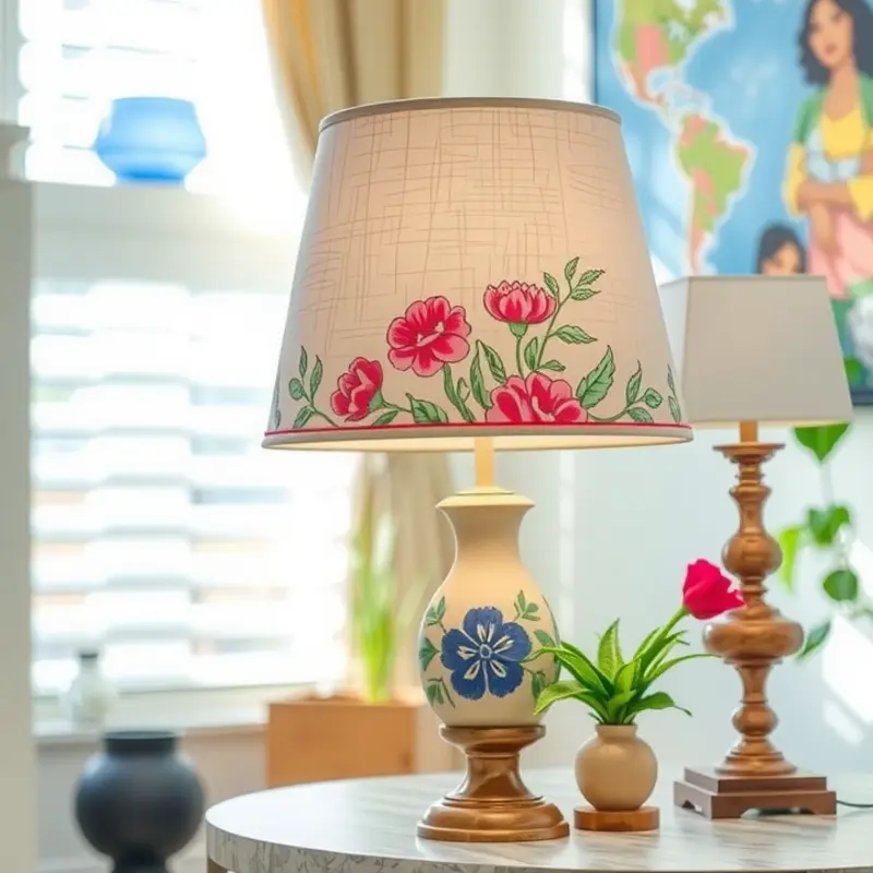 Create a cozy atmosphere with string lights in your living room.
