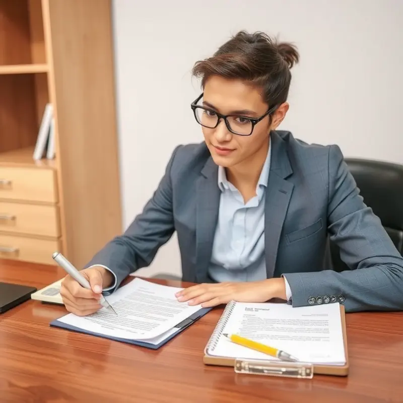A couple reviewing their rental lease for clarity on late fee policies.