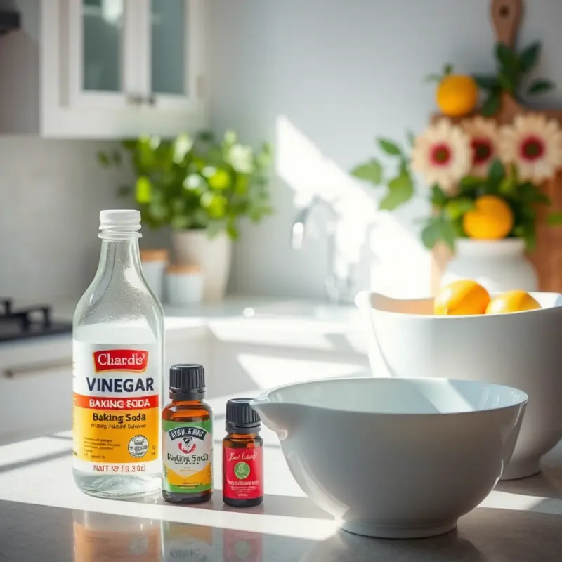 Essential DIY cleaning ingredients like baking soda and vinegar make cleaning a breeze!