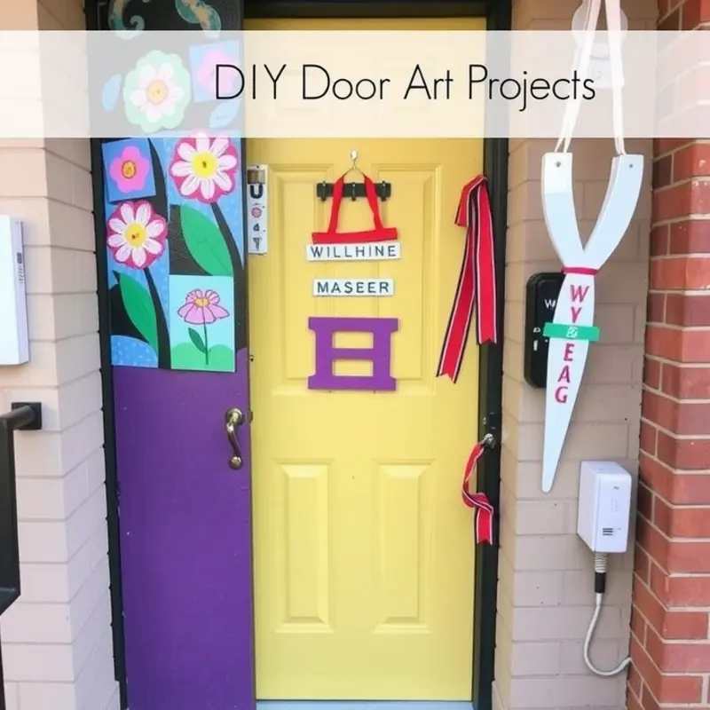 A beautifully decorated door showcasing seasonal wreaths and welcoming elements.