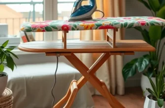 A modern apartment with two DIY ironing boards displaying creativity and style