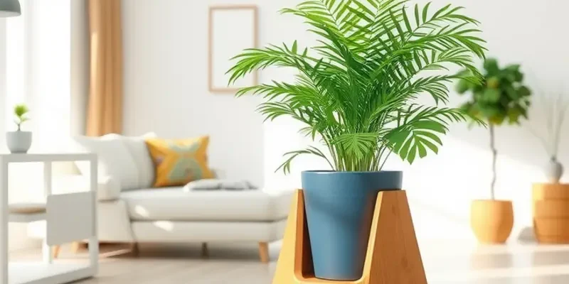 A collage of diverse DIY plant stands including minimalist and rustic styles, perfect for apartment décor.