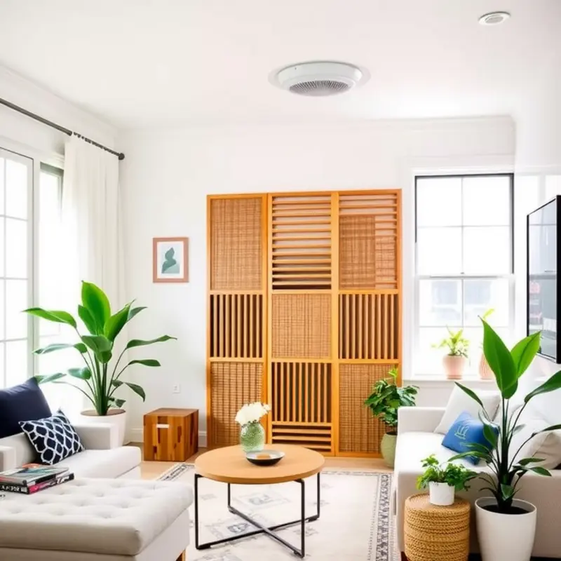 Explore different concepts for privacy screens in a rental setting.