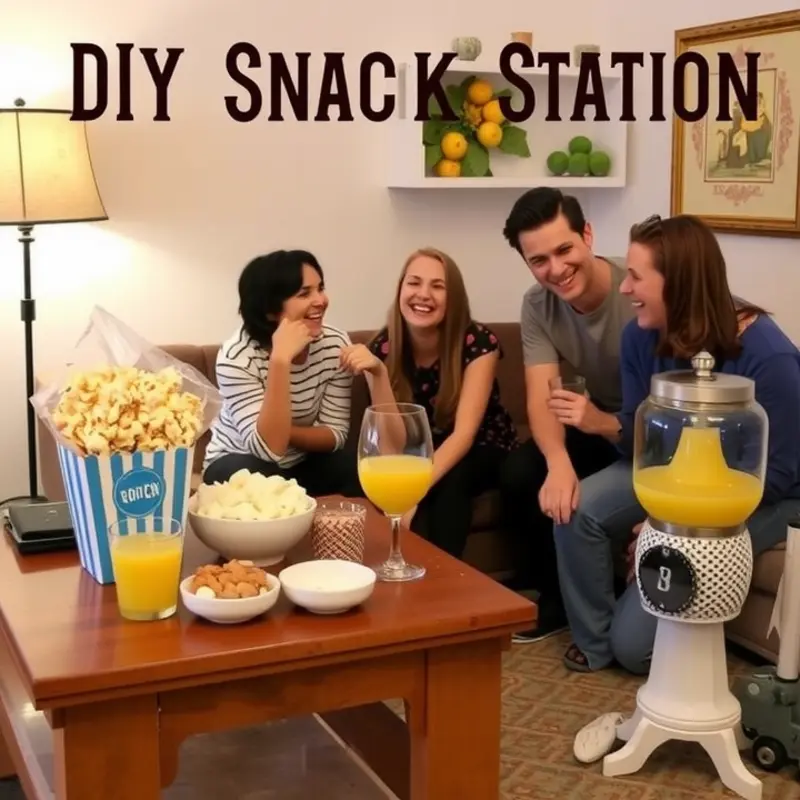 A vibrant snack corner showcasing effective organization and appealing snack categories.
