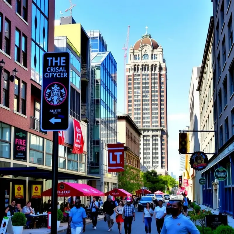 The vibrant urban center of Downtown Sacramento.