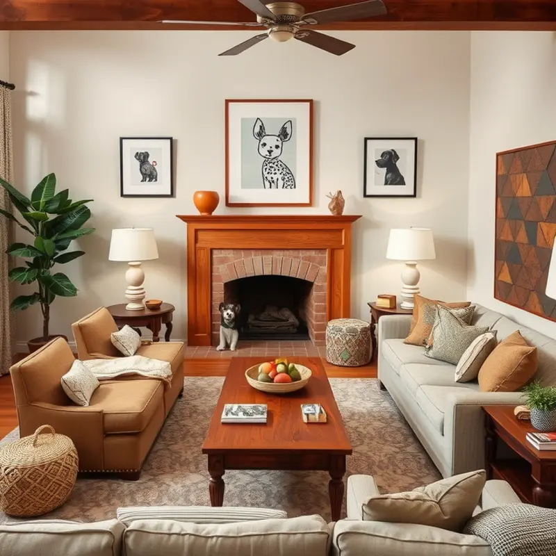 Open and welcoming family-friendly apartment layout suited for play and relaxation.