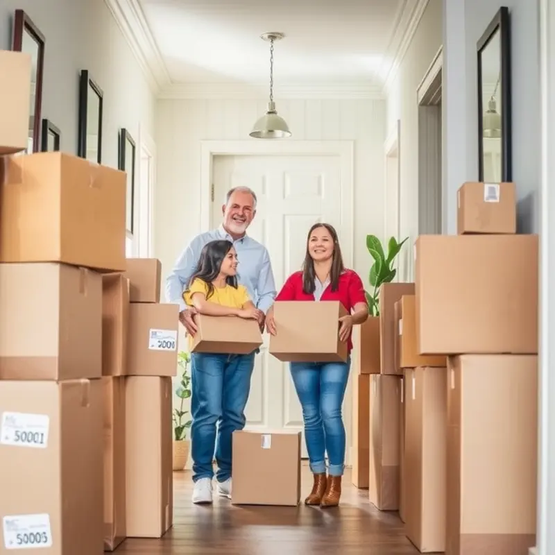 Rented moving boxes: convenient and cost-effective.