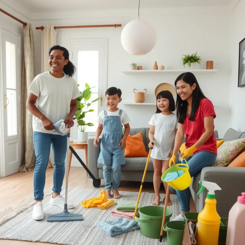 Efficient cleaning strategies for small apartment spaces.