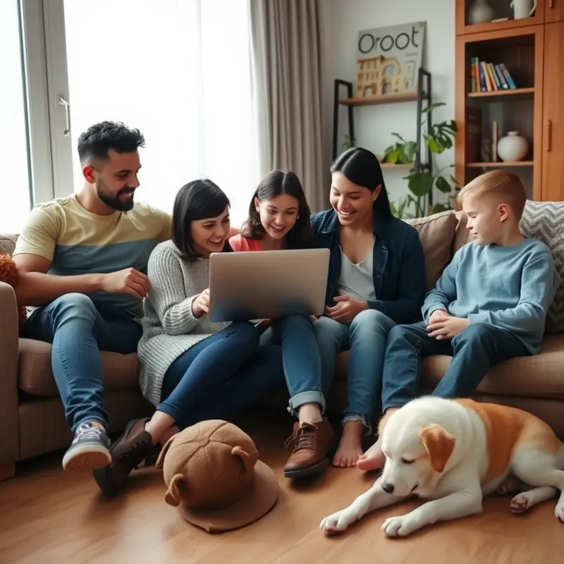A family collaborates on finding the perfect apartment while considering their teenager’s and pet’s needs.