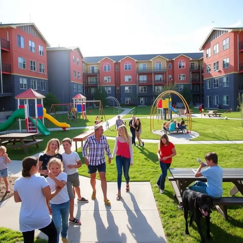 A lively apartment community designed with family-friendly amenities.