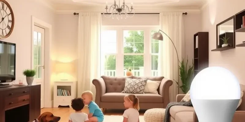 A variety of lighting fixtures suitable for families, showing different styles and applications.