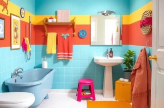 Family and their pet enjoying a well-designed bathroom space together.