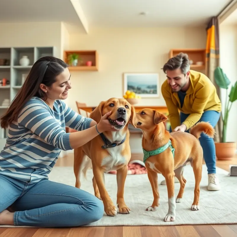 A pet-friendly apartment setup designed for comfort and reduced anxiety.